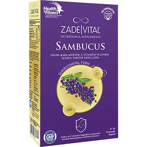 Zade Vital Sambucus 15 Kapsül Zade Vital Sambucus 15 Kapsül